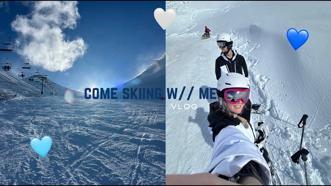 🎿 come skiing w// me 🩵 first time intermediate !