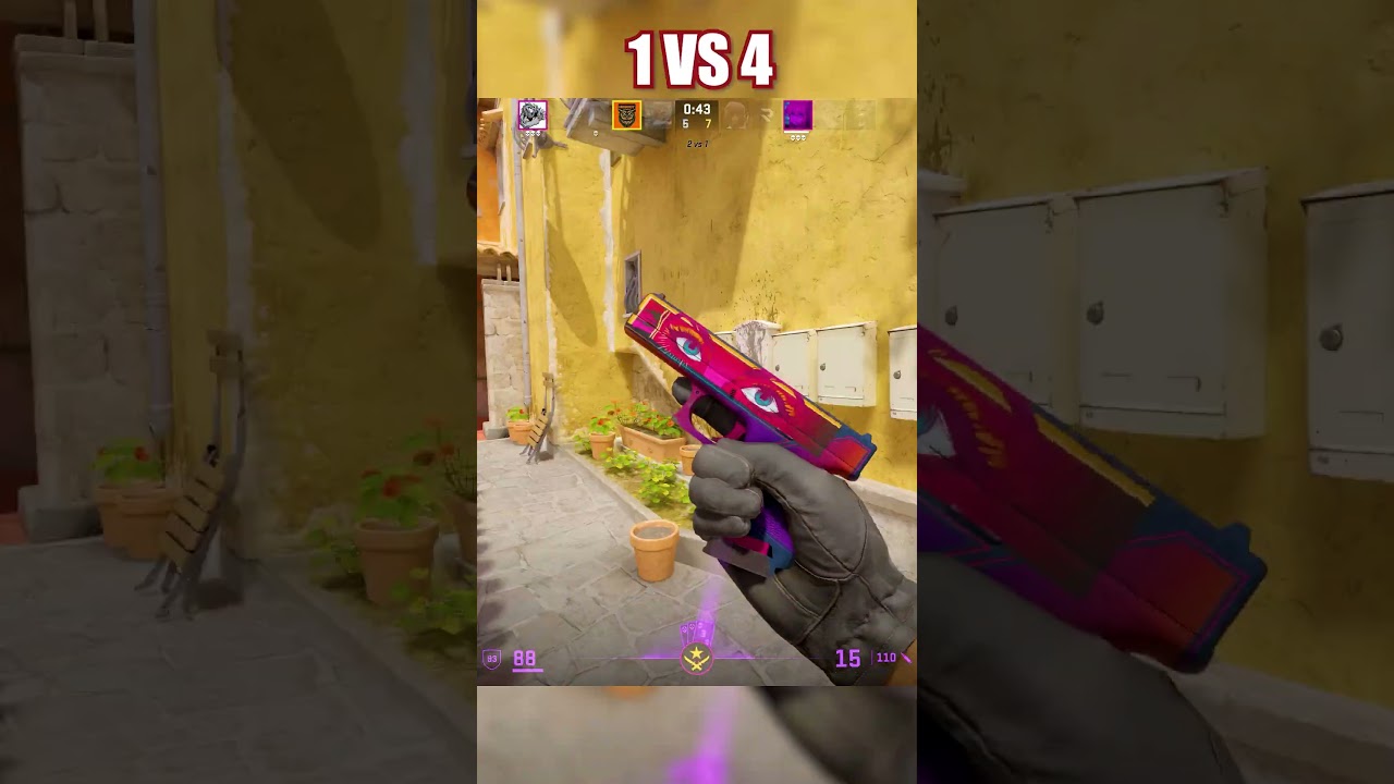 ACE💪 #shorts  #cs2 #1vs4 #ace #inferno