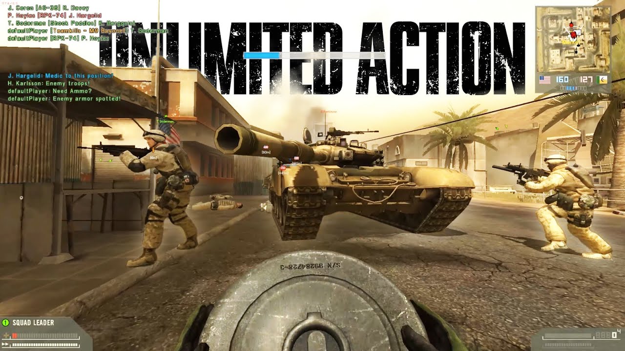 BF2: Unlimited Action Mod - Early Build Gameplay