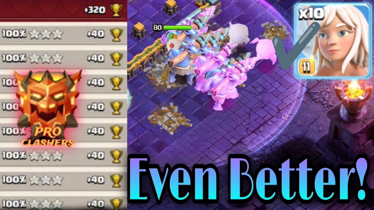 COC Best Attack Strategy After Update. 10 Healer Make Thrower Even Better In Legend Mode. Army 👇
