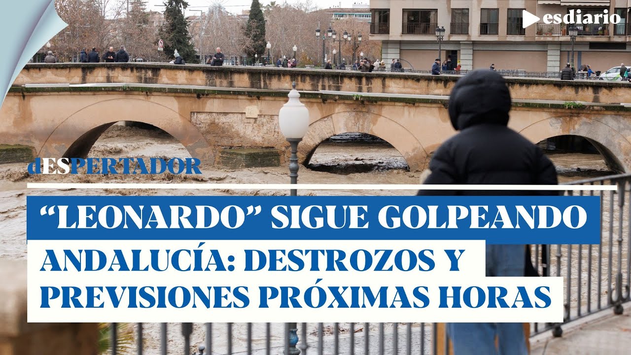 Leonardo sigue azotando Andalucía: destrozos y previsión para los próximas horas | ES diario