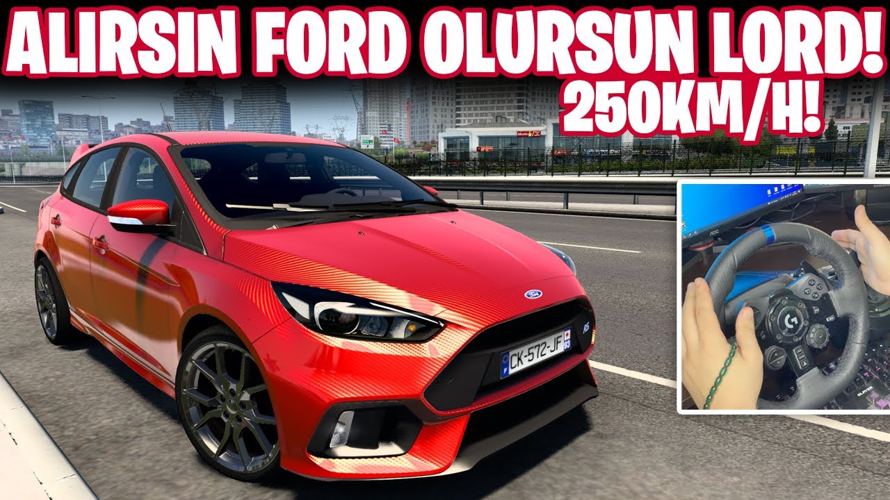 MERMİ GİBİ GİDİYORRR 🔥 FORD FOCUS RS İLE MANİTAYA GİDİYORUZ !!! | ETS 2 MOD 1.42 | Logitech G29