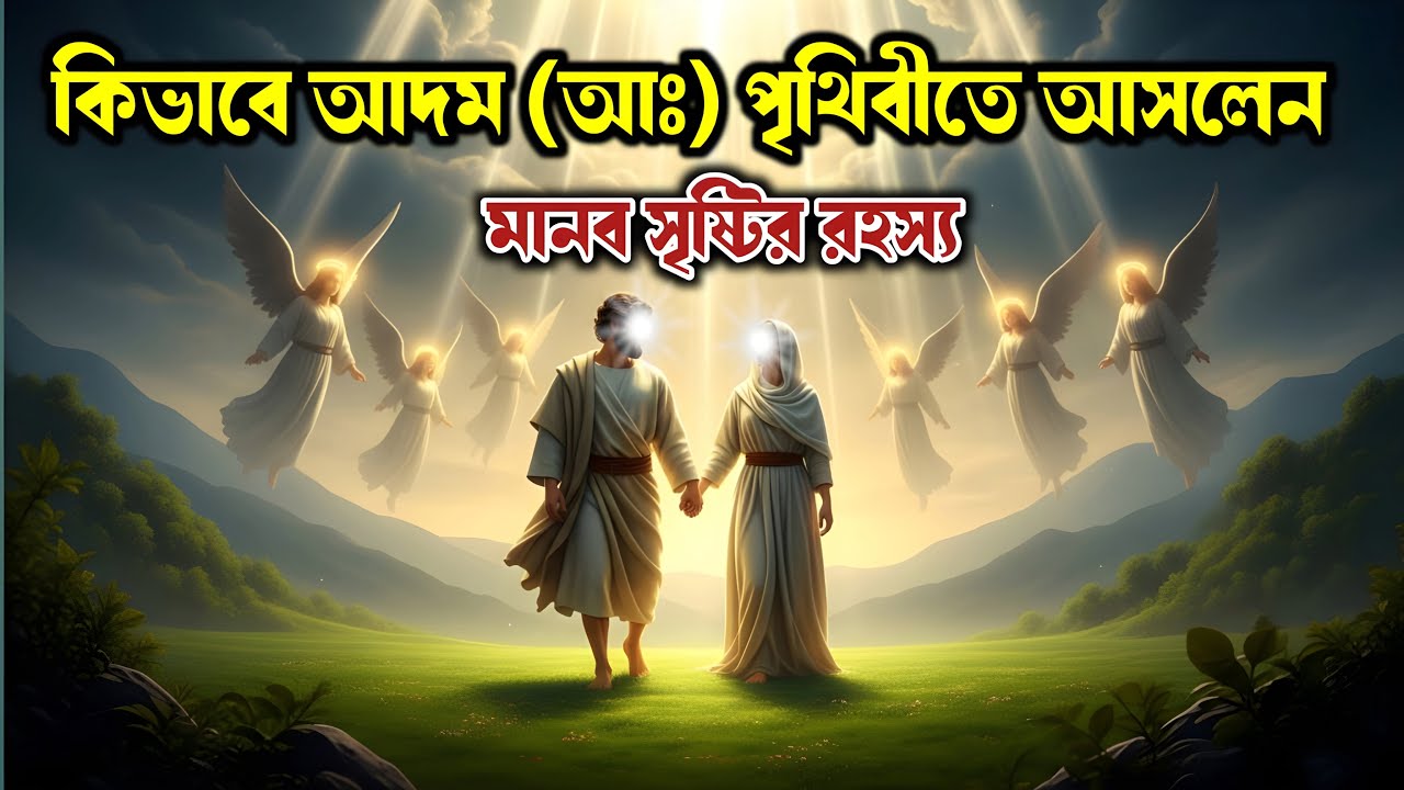 হযরত আদম (আঃ) এর পৃথিবীতে আগমন ও মানবজাতির শুরু | Adam Hawa Story | Islamic History | Islamic Tales