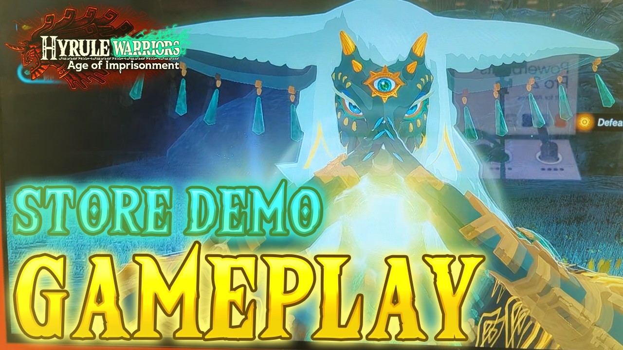 NEW Hyrule Warriors Age of Imprisonment Gameplay! (Full Store Demo)