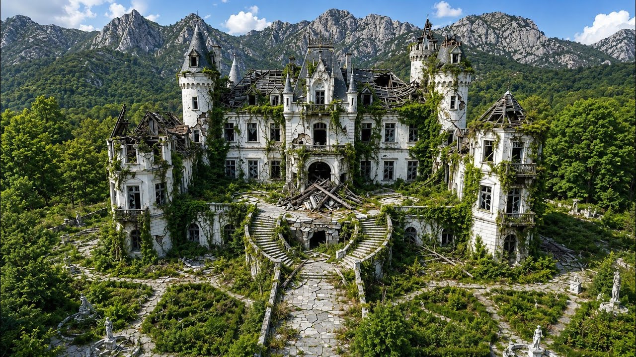 Abondend Mansion In Forest Transformed Into Luxury Palace With 6 Stunning Epoxy Floors
