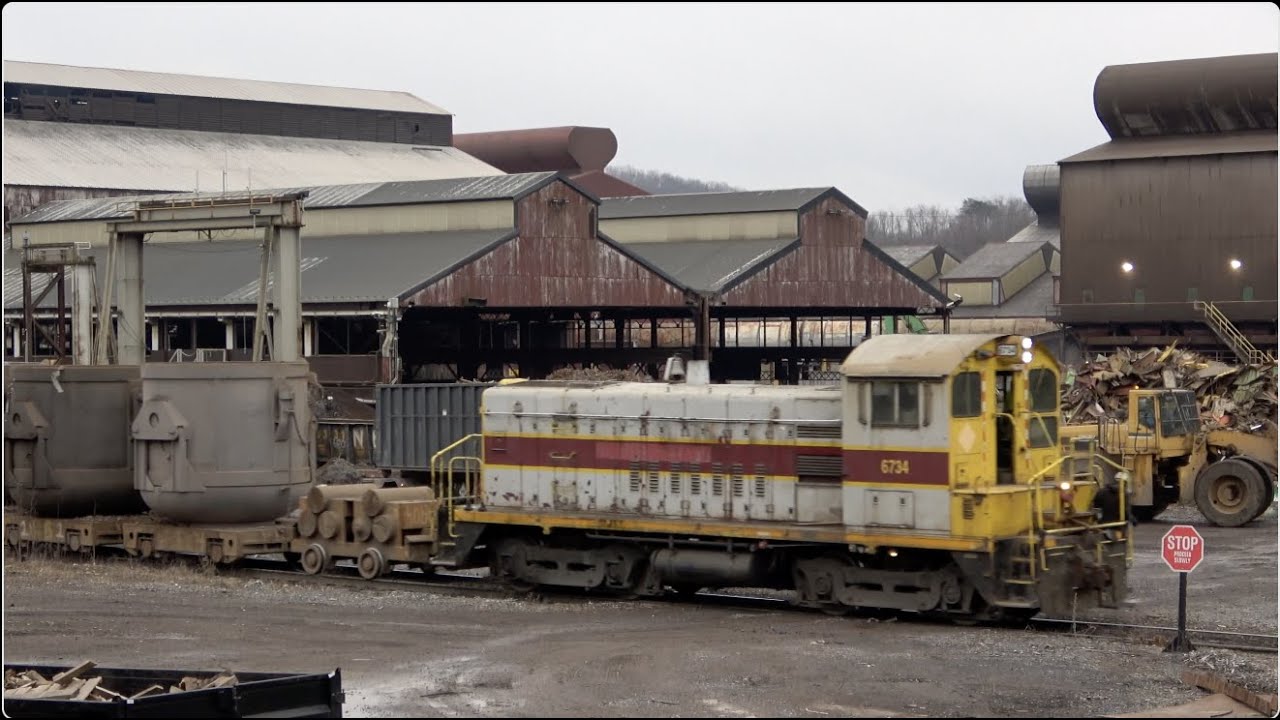 Juniata Valley and Standard Steel Switchers around Lewistown Pa
