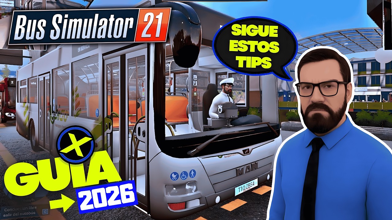 “Cómo Empezar en Bus Simulator 21 next stop – Guía para Principiantes 2025”🔵🟡+ MOD mobigo   SimuX