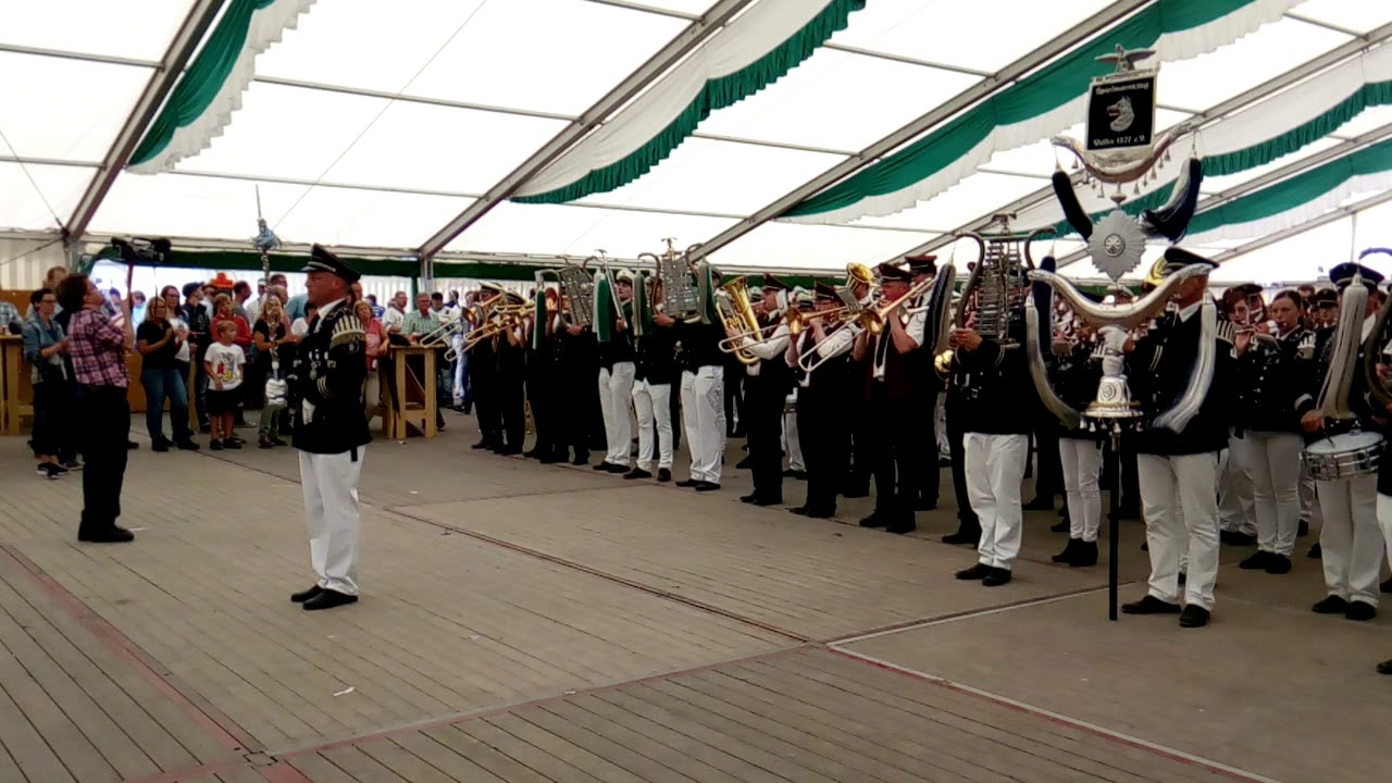 Kronprinz Marsch Zusammenspiel 2 der Musikzüge Schützenfest Wulfen 2017