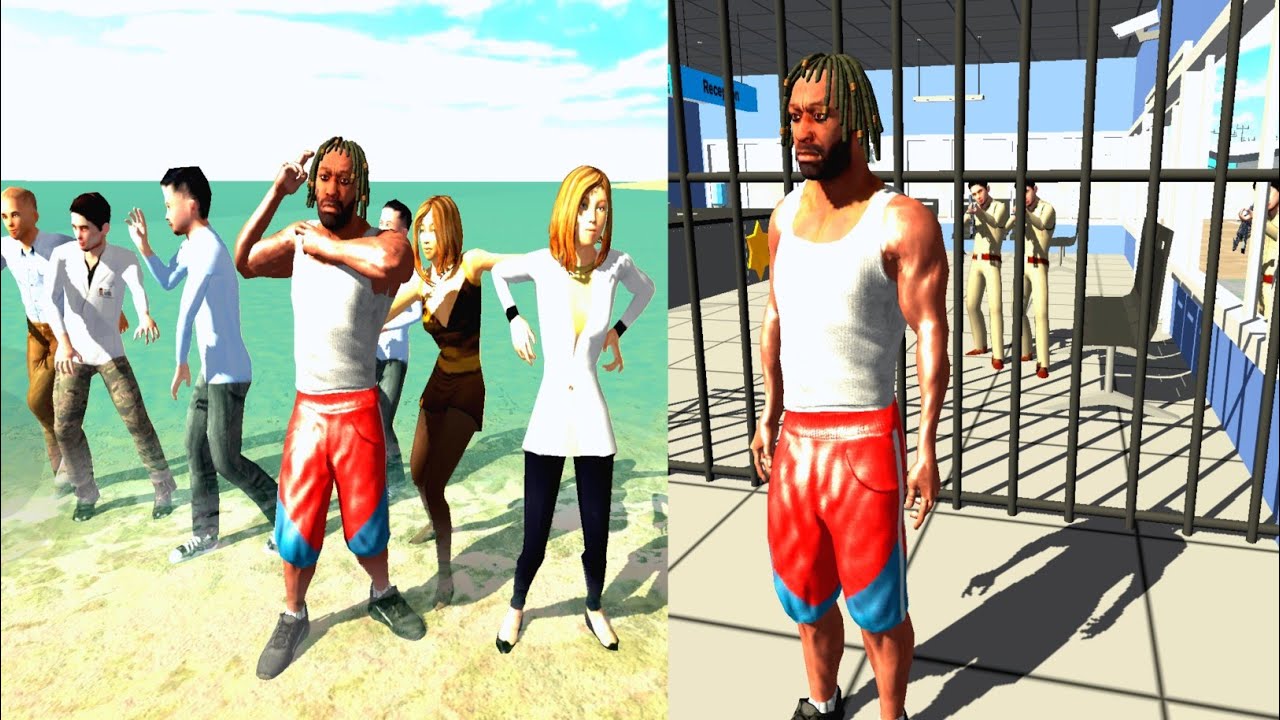 Police Arrested Franklin Brother 😂 Funny Gameplay | Indian Bike Driving 3D 