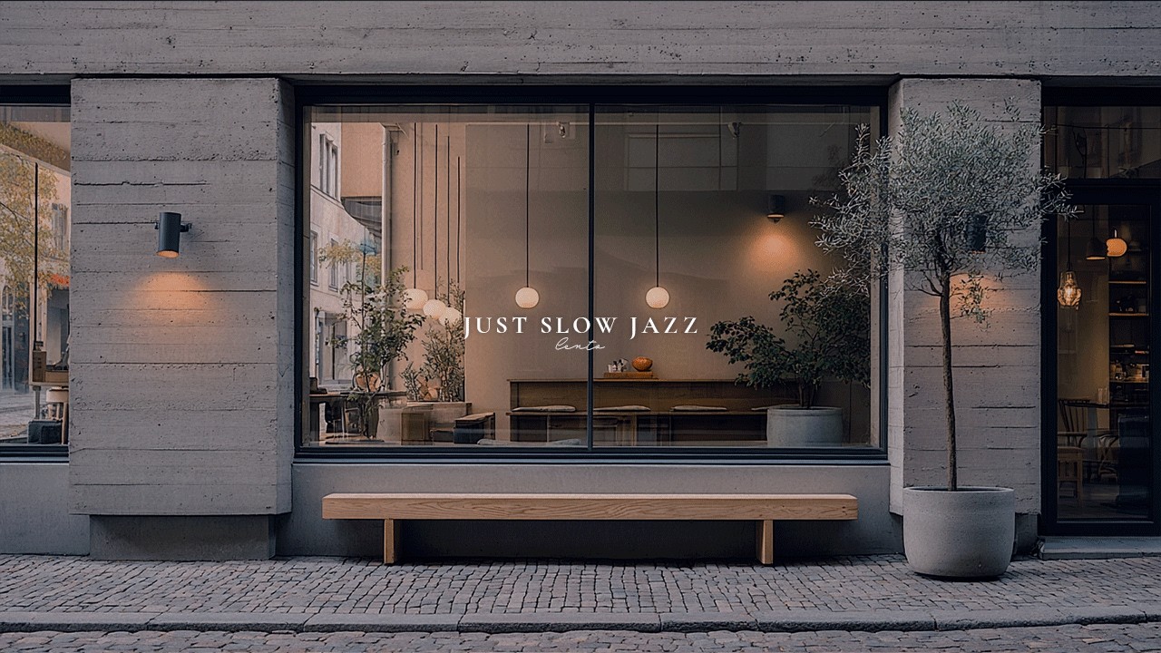 Silent Anticipation for Spring: Slow Moments in a Twilight Cafe | Evening Jazz Playlist