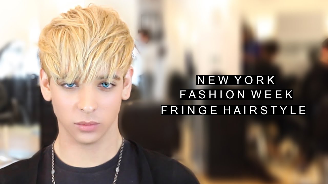 New York Fashion Week Hairstyle | Fringe Hairstyle for Men