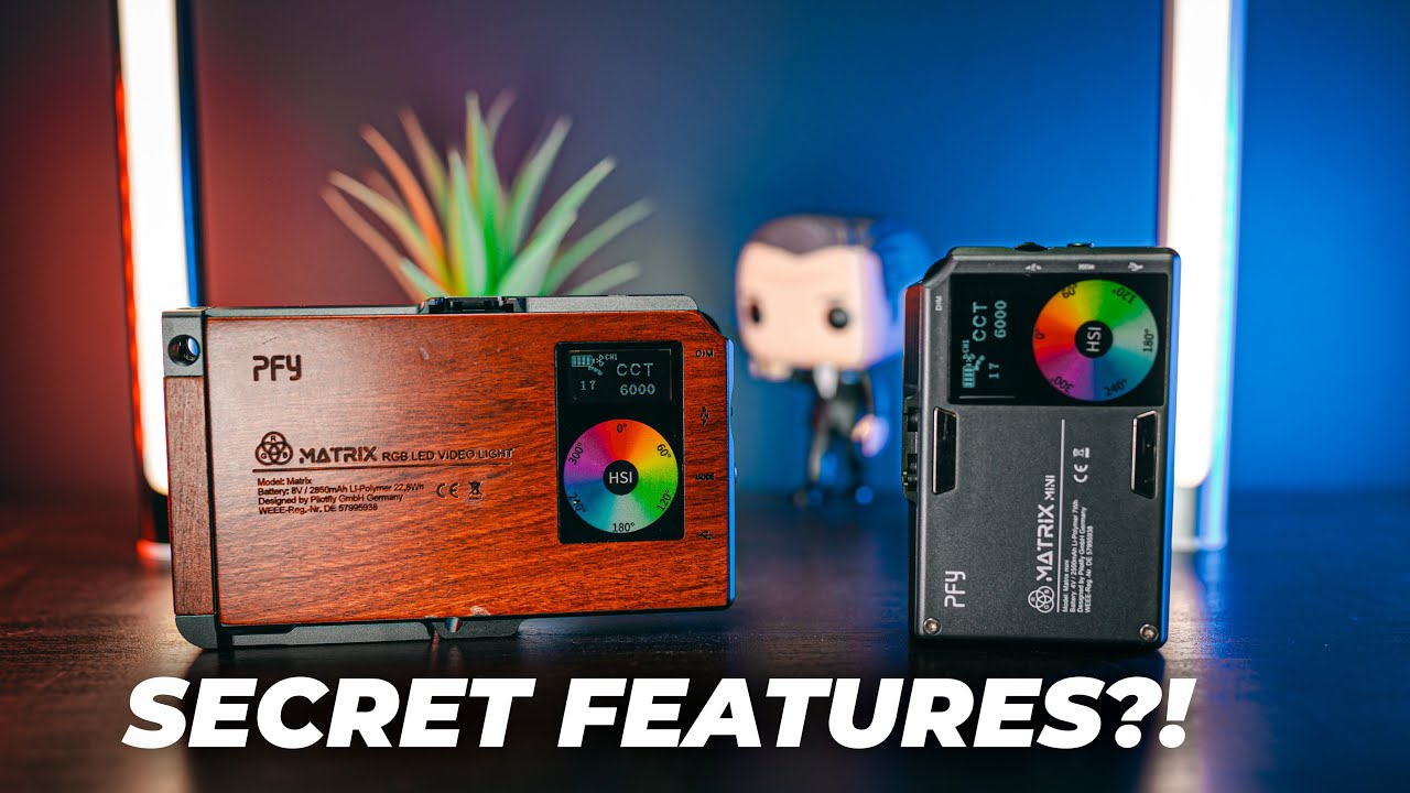 Best Portable RGB LED Video Light or just GOOD LOOKS? | PFY Matrix & Matrix Mini