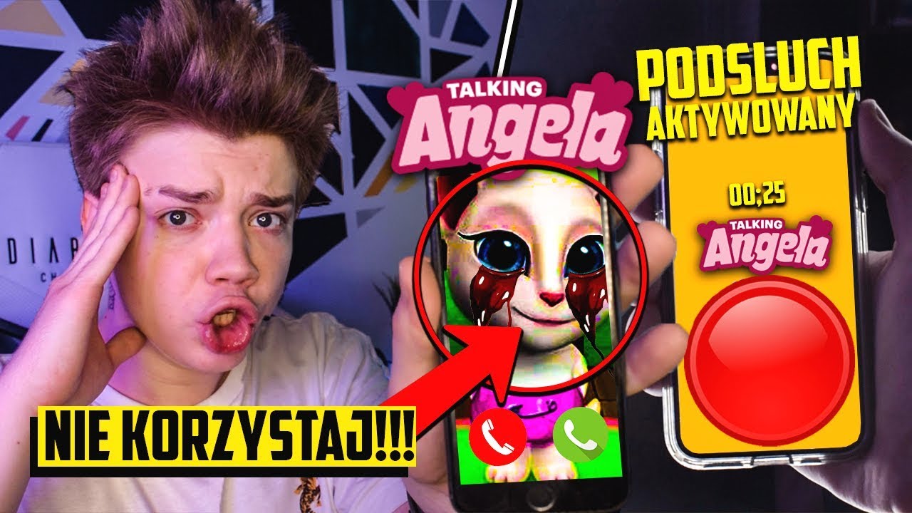 NIGDY NIE ZOSTAWIAJ MY TALKING ANGELA W TLE NA SWOIM TELEFONIE! *PODSŁUCHIWAŁA MNIE!!!*