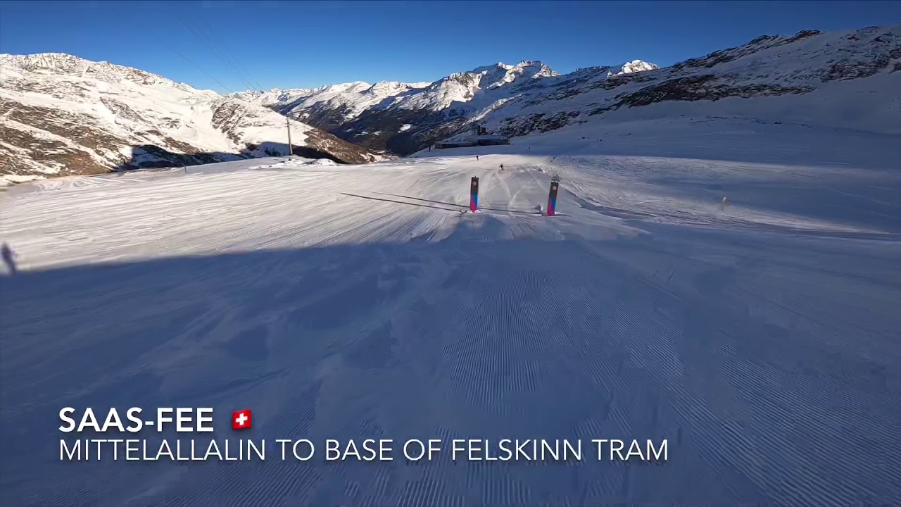 Saas-Fee 7 Minutes 38 Seconds Over 1,500 Vertical Metres Top to Bottom  6.12.2019