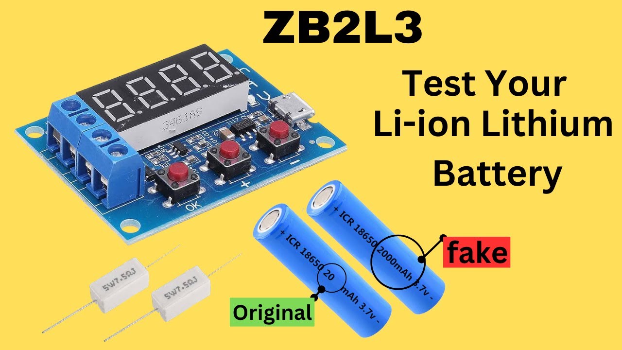 ZB2L3 18650 Li-ion Lithium Battery Capacity Tester // How To Use