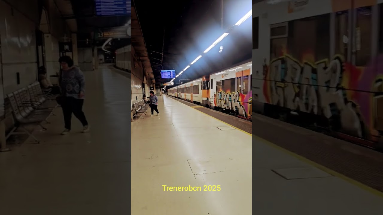 447 sin parada en Sants #train #automobile #railway