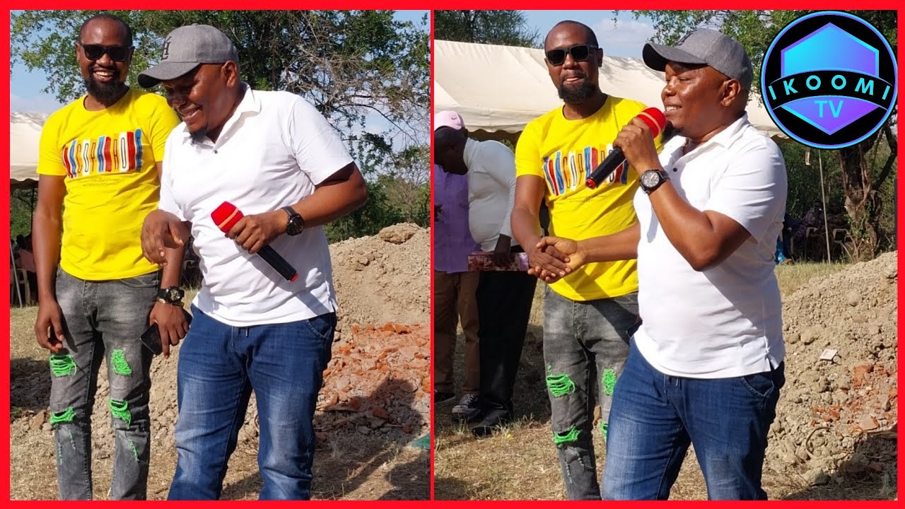 FINALLY SIR MWENGE & DJ BIADO MEETS. SEE WHAT HAPPENED. (HANDSHAKE)