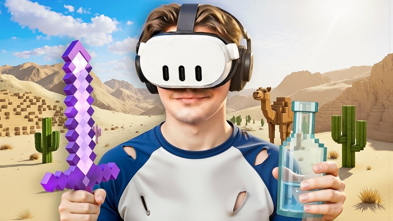 &Ccedil;&Ouml;LDE MAHSUR KALDIM! - MİNECRAFT VR