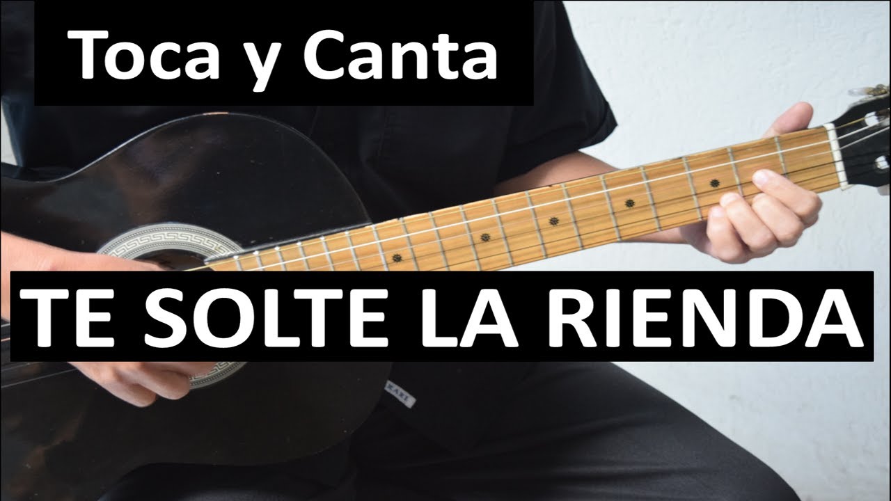 Como tocar TE SOLTE LA RIENDA Guitarra Tutorial José Alfredo Jiménez - Tablatura y Acordes