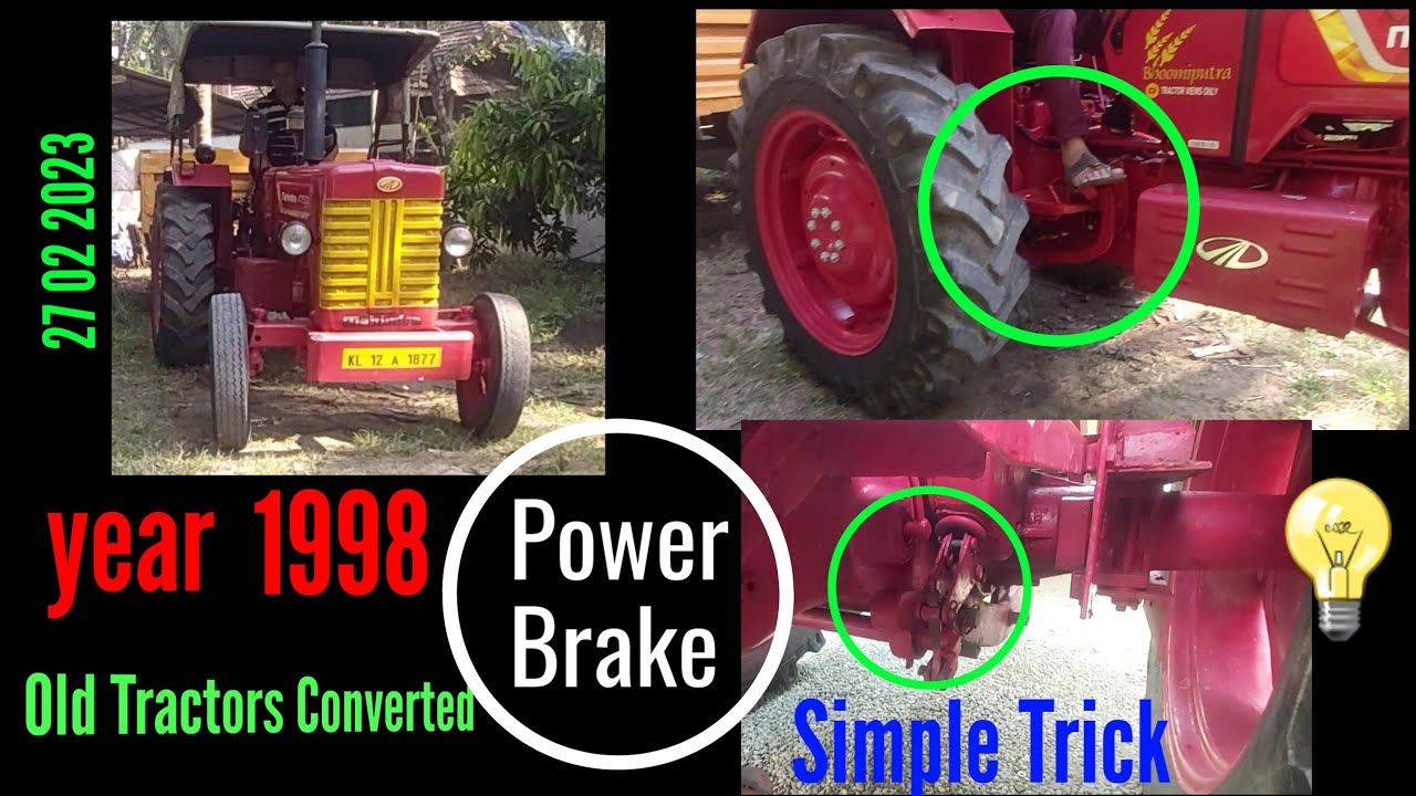 Old Mahindra Tractor Brake | Converted Power Brake | Easy Trick 💡 @ZiraahTracks