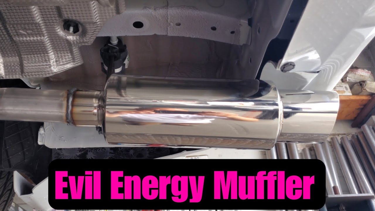 Evil Energy Muffler Review with Stock Resonator 2023 Nissan Versa #machinemods  - Machine Mods