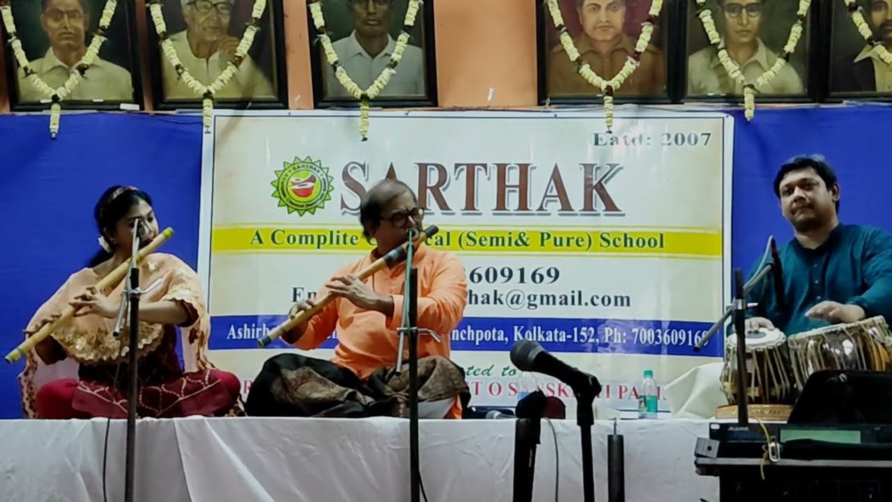 Raag Jhinjhoti in Bansuri by Pt. Dipankar Ray assisted by Sushmita & Krishnendu in Tabla | Classical