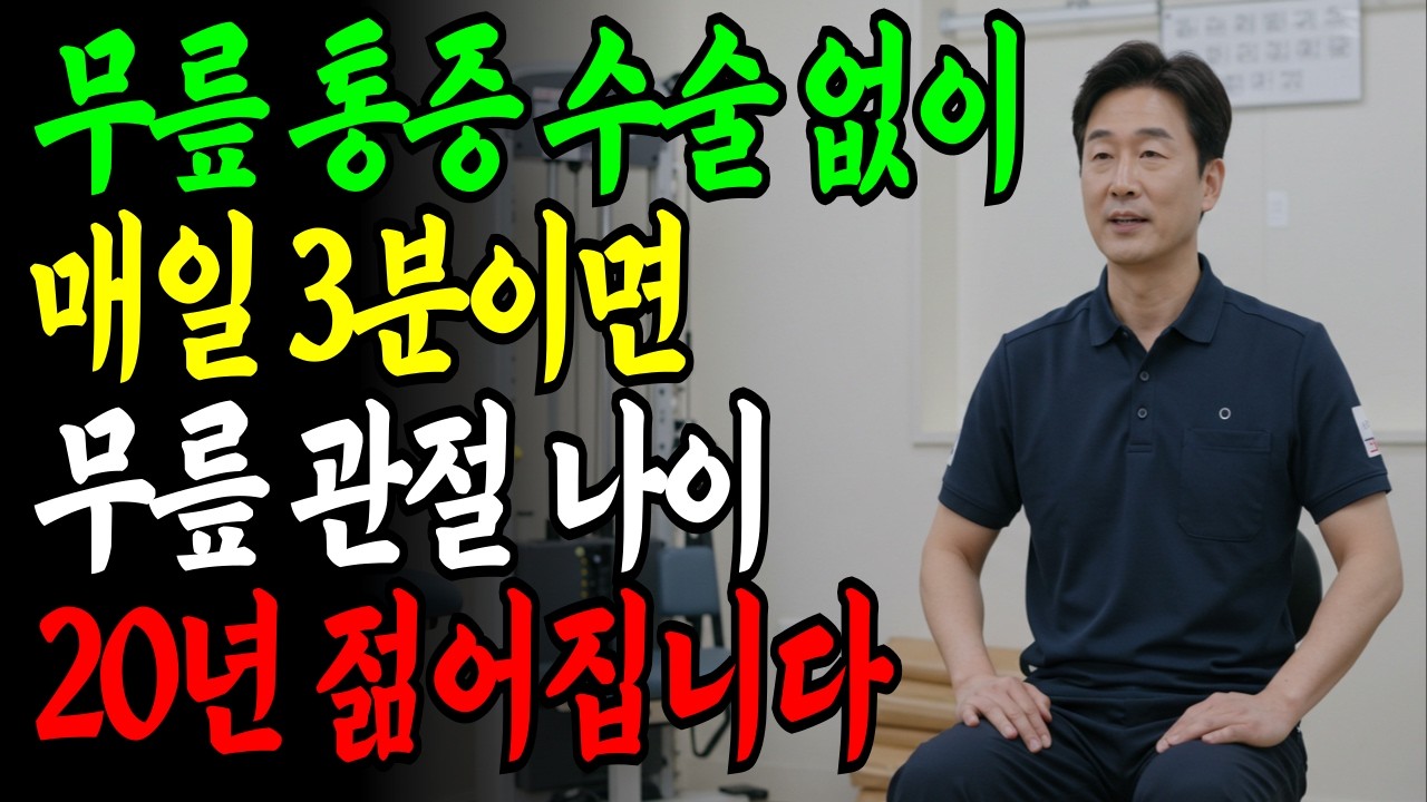 수술 없이 약 없이 무릎 건강 지키는 꿀팁 알려드려요ㅣ무릎 통증 참지 마세요!