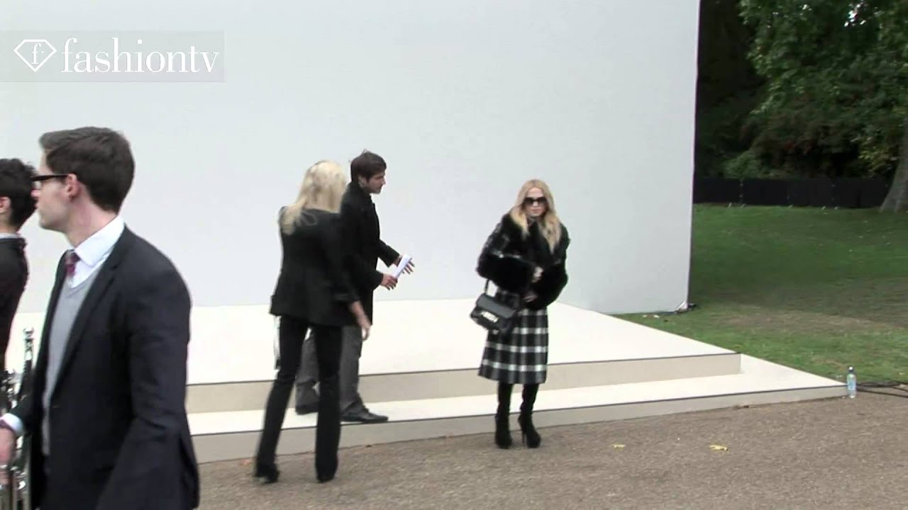 Burberry Arrivals 2 ft Rachel Zoe + Kaya Scodelario, London Fashion Week Spring 2012 | FashionTV FTV