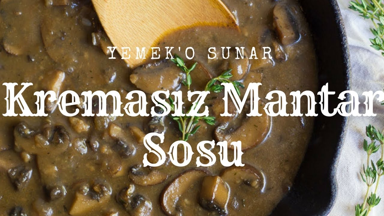 Krema kullanmadan Mantar soslu Antrikot
