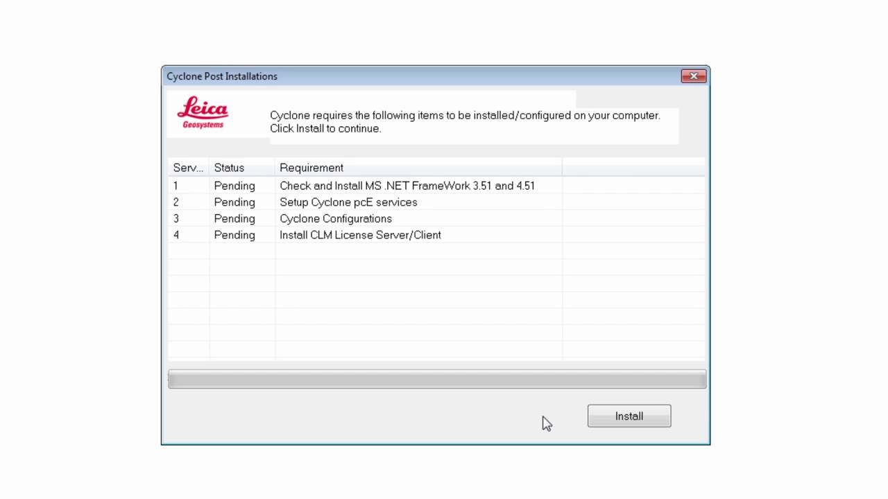 Software Cyclone Leica - Instalación y configuración - Geotop