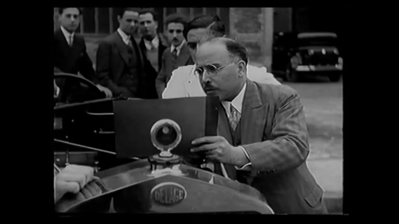 Visite usines Delage en 1930