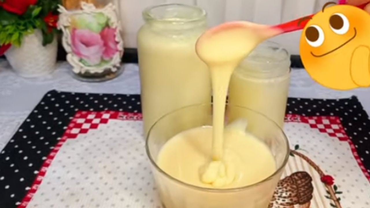 LEITE CONDENSADO COM 3 INGREDIENTES QUE NÃO VAI AO FOGO - NÃO PERCA ESSA RECEITA😋😍