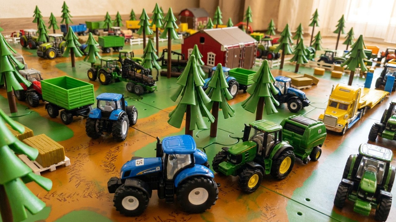 SIKU  Tractors Collection on Siku Farm Set