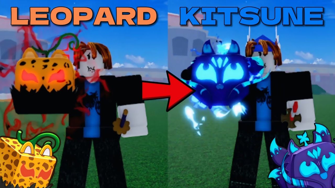 Торговля от LEOPARD Fruit до KITSUNE в Blox Fruits
