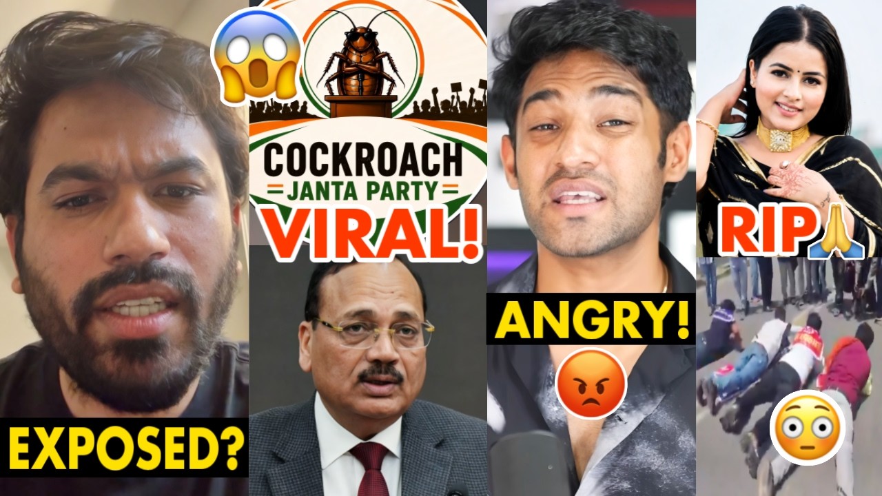 Viral &ldquo;COCKROACH JANATA PARTY&rdquo; Founder EXPOSED? 😨, Thugesh Angry, Unique Protest, Sant Rampal Ji
