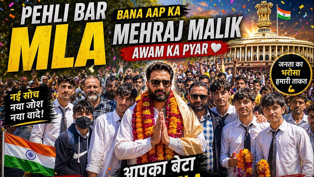 Janb mehraj malik mla bana tha to welcome hwa thaat 🙏  #viralclips #mehrajmalik#aap #arvindkejriwal 