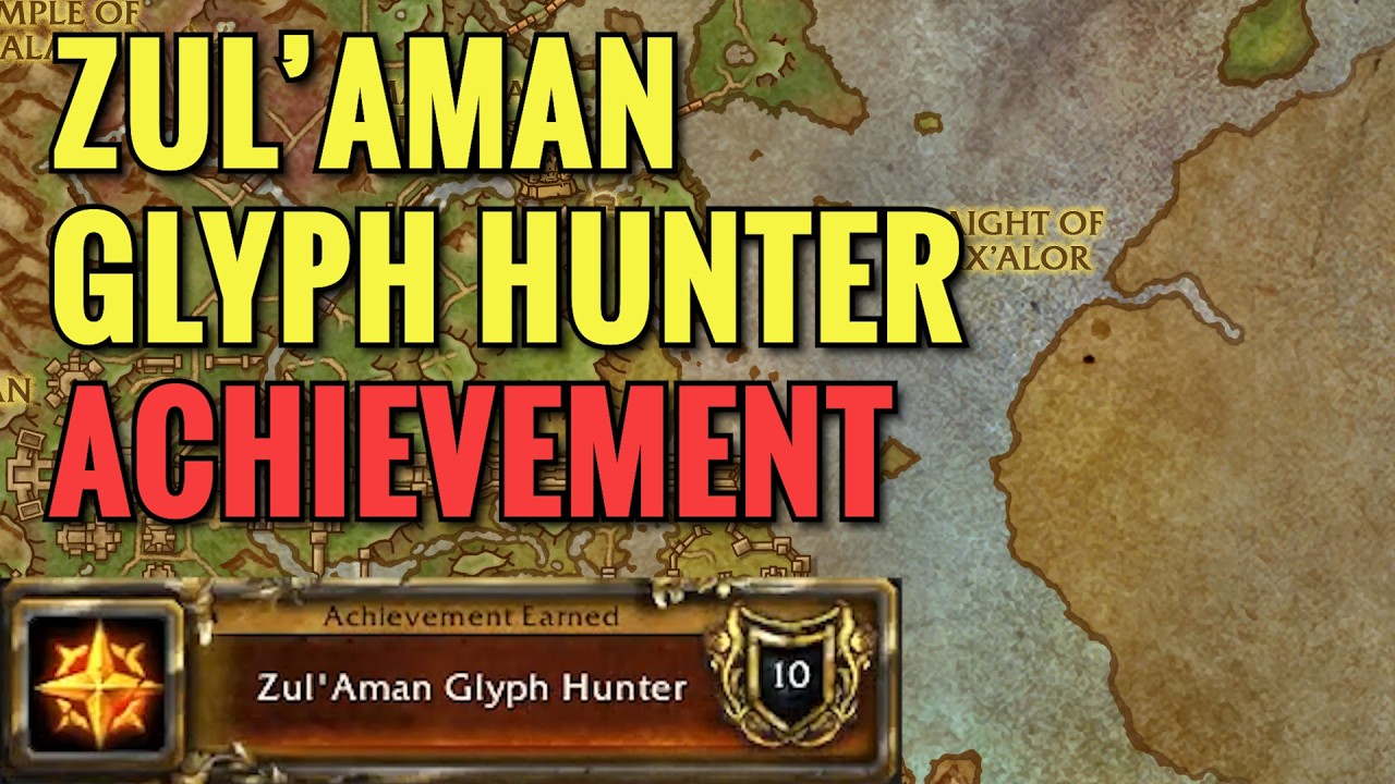 Zul'Aman Glyph Hunter Achievement ALL Locations (WoW Midnight)