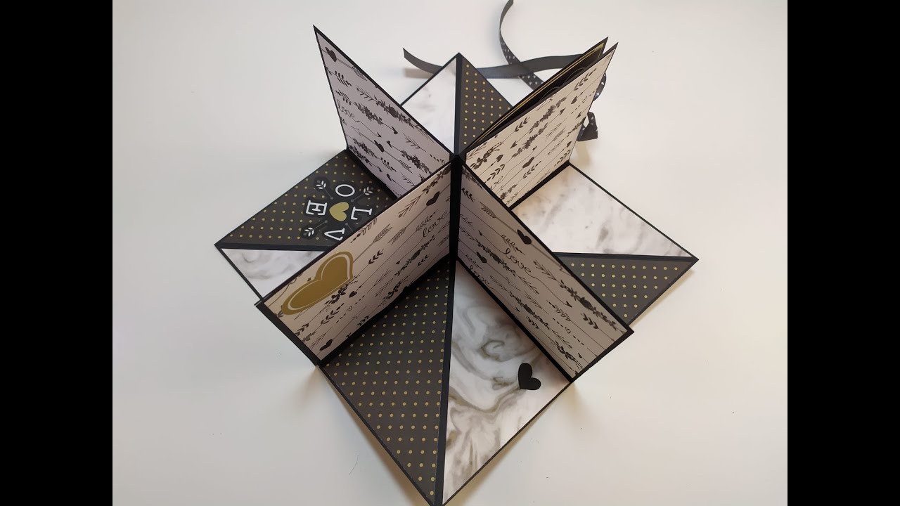 Mini álbum cuadrado pop up
