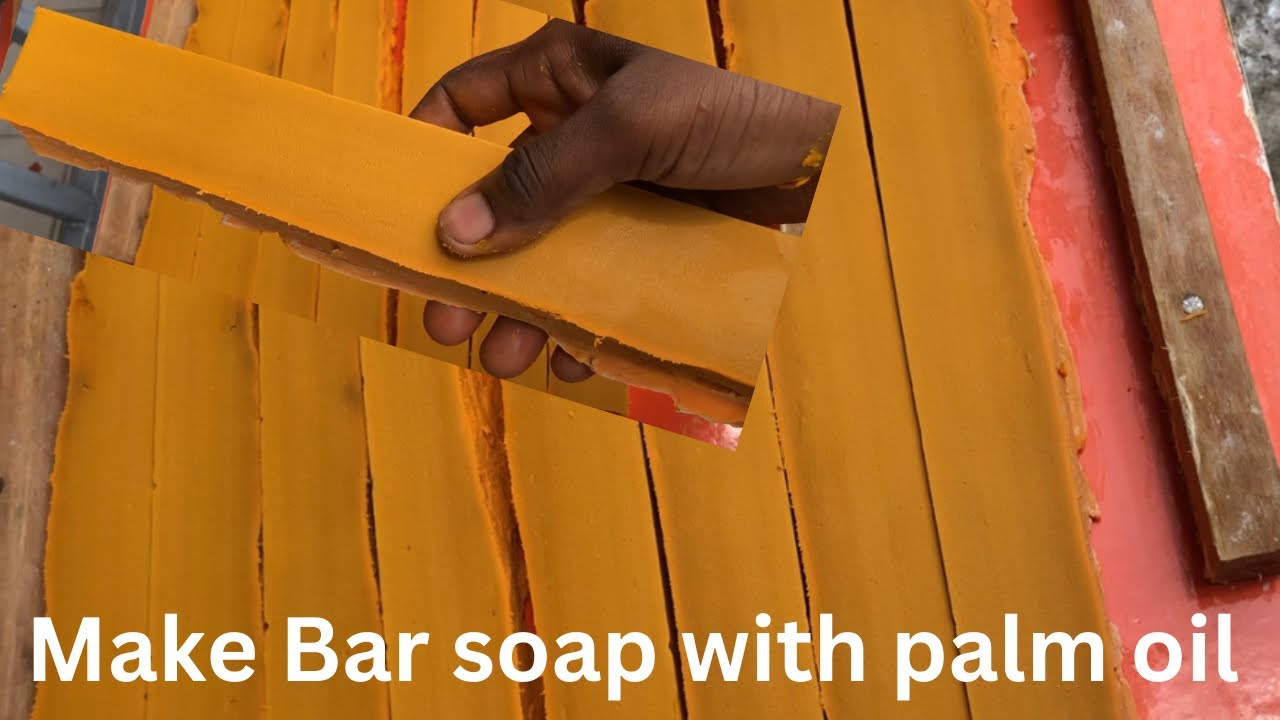 How to make cold process bar soap with Palm oil only.