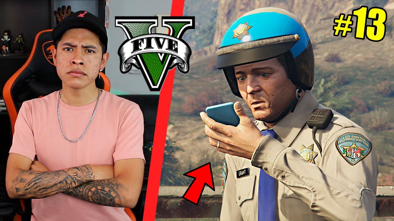 ROBAMOS LUJOSOS COCHES en GTA V & SOMOS FALSOS POLICÍAS 😱