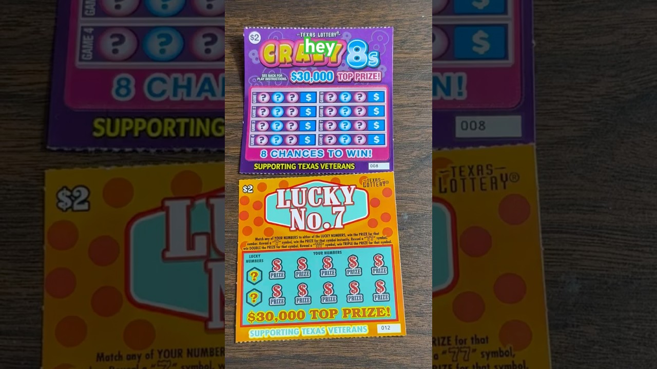 Crazy 8&rsquo;s and lucky number 7￼! #texaslotteryscratchoffs #newscratcher #scratch