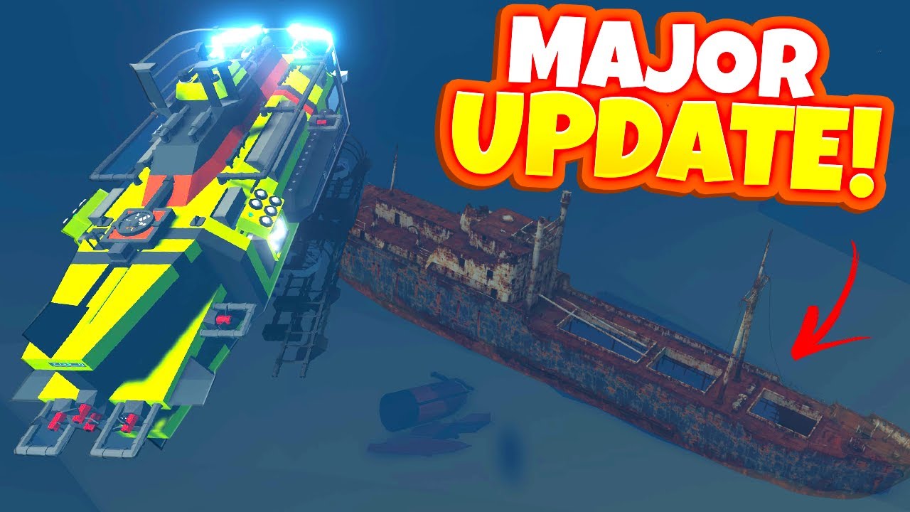 NEW UPDATE! Sunken Ships & Kraken Cave in Underwater Biome Update in Stormworks!?