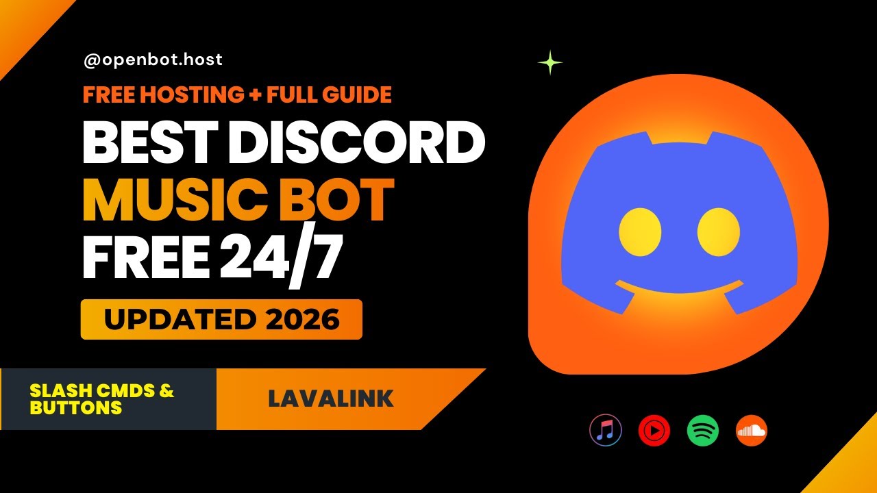Best Free Discord Music Bot 2026 | Lavalink + Slash Commands | OpenBot Hosting | Full Guide