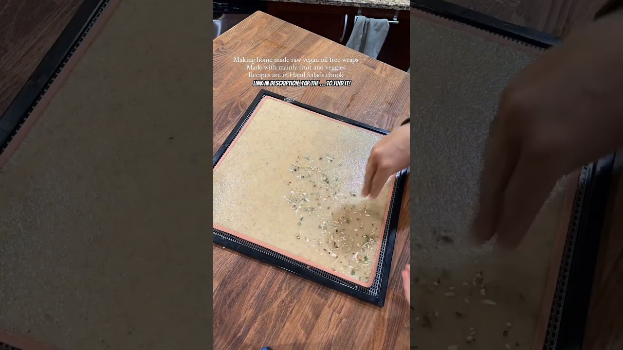 Just a few clips of me making my raw vegan wraps!