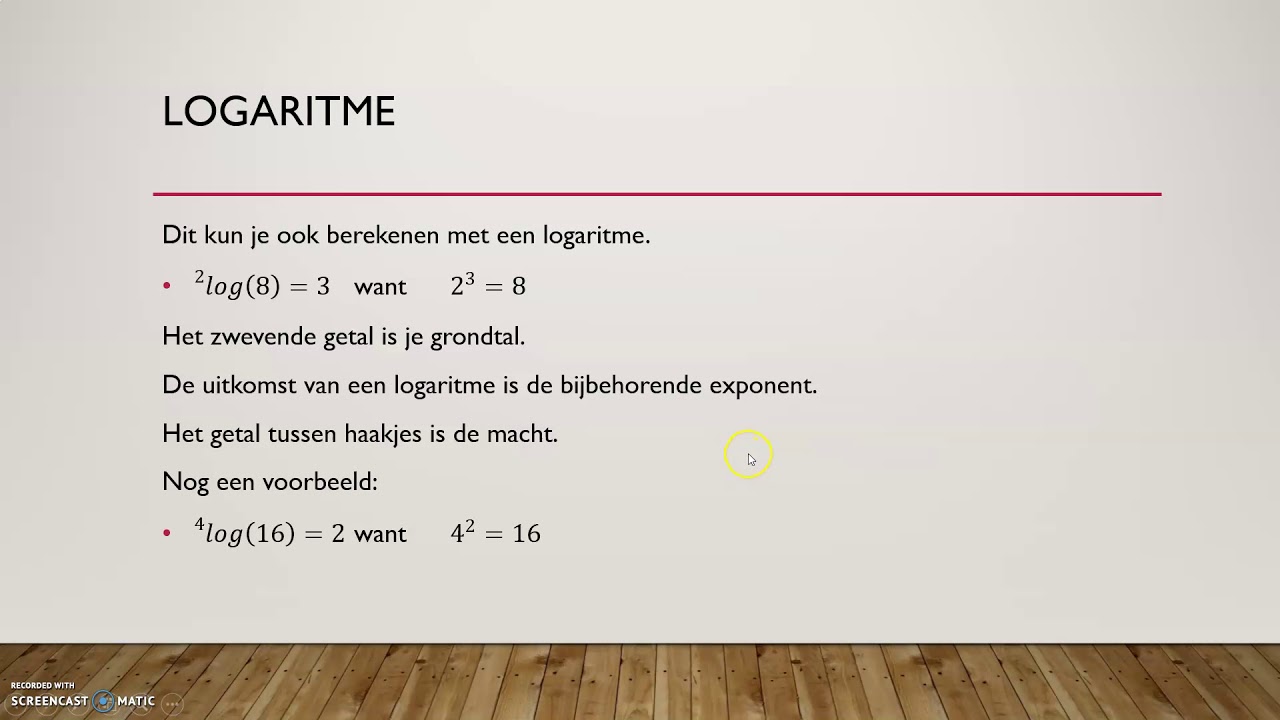 4HB Logaritme berekenen