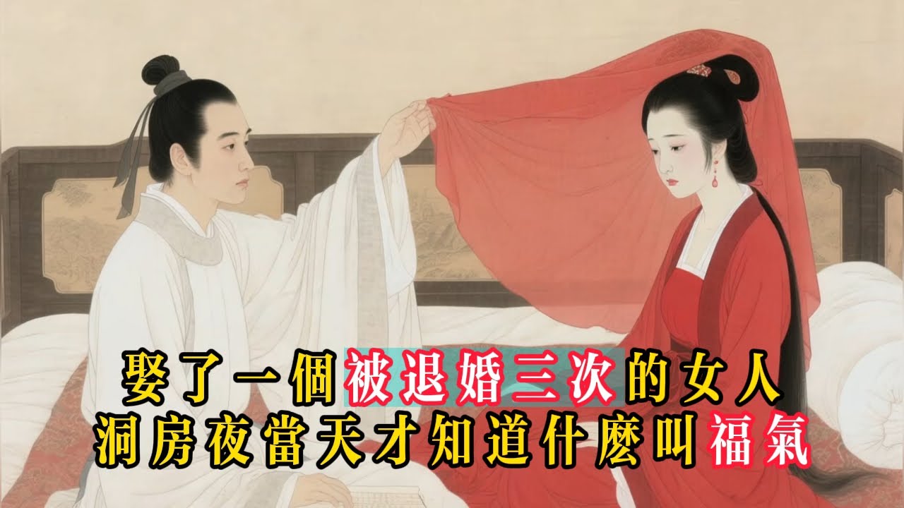 被退婚三次的女人無人敢娶，窮秀才硬著頭皮成親，洞房當晚才知什麽叫福氣！民間故事、反轉、夫妻關係、逆襲、爽文#民間故事 #情感故事 #反轉 #逆襲 #爽文