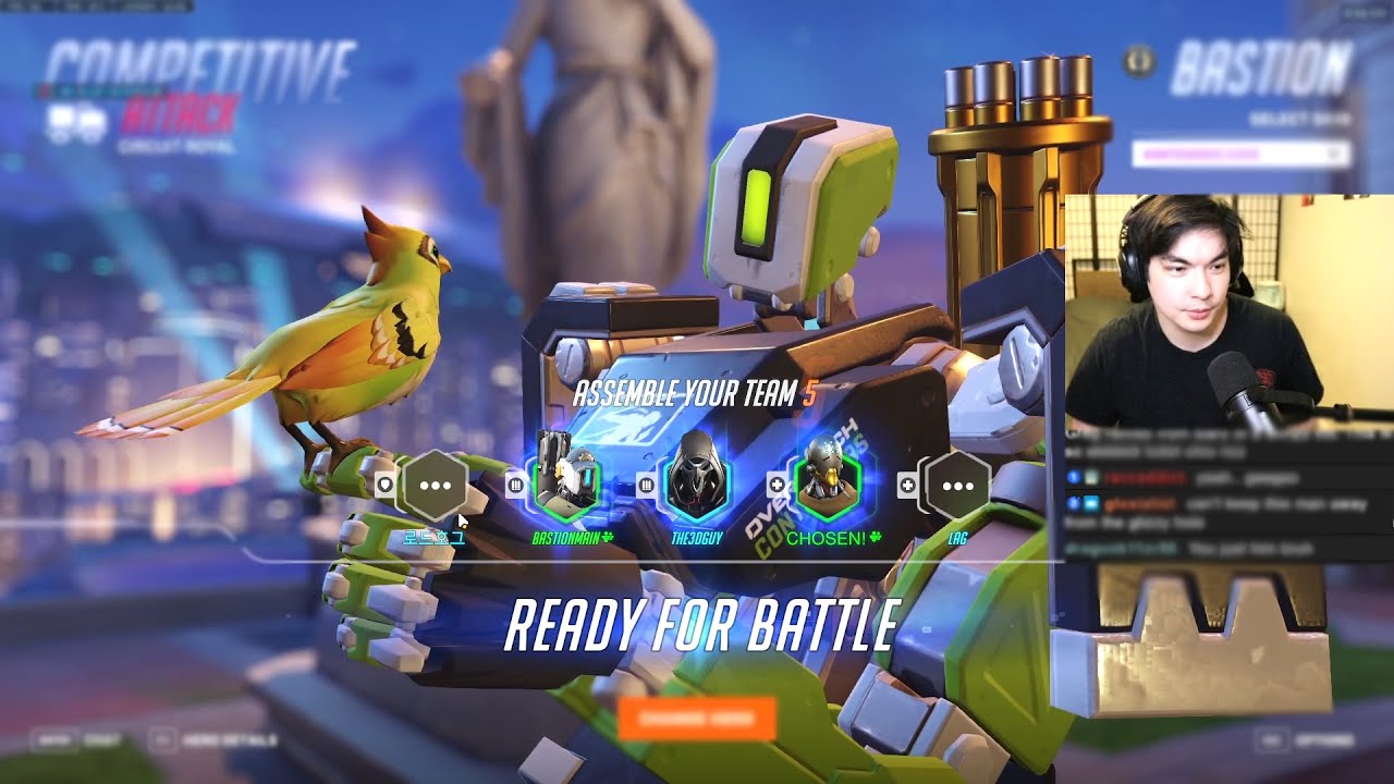 BASTIONMAIN SHOWS HIS BASTION SKILL! OVERWATCH 2 TOP 500 SEASON 8