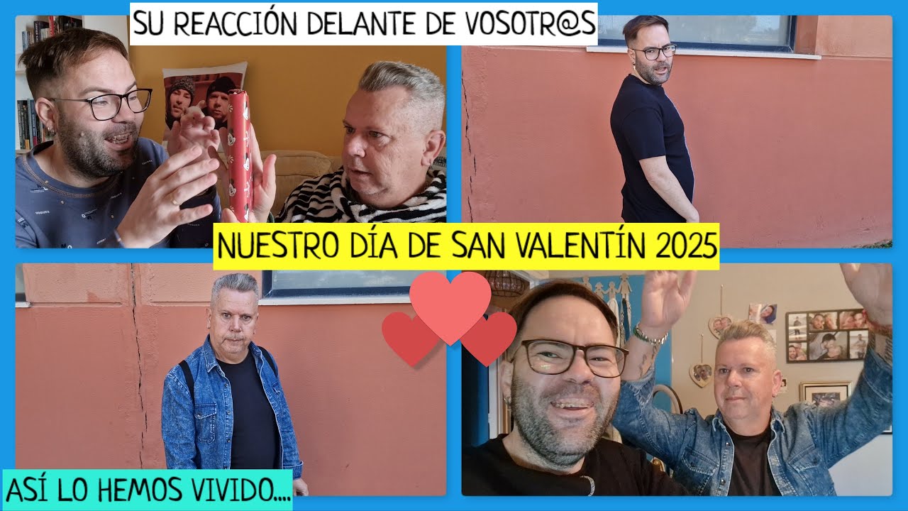 Nuestro DÍA de SAN VALENTÍN 💞 // Su REACCIÓN DELANTE DE VOSOTR@S 🥰 // Mostramos NUESTROS REGALOS 📕🕯️