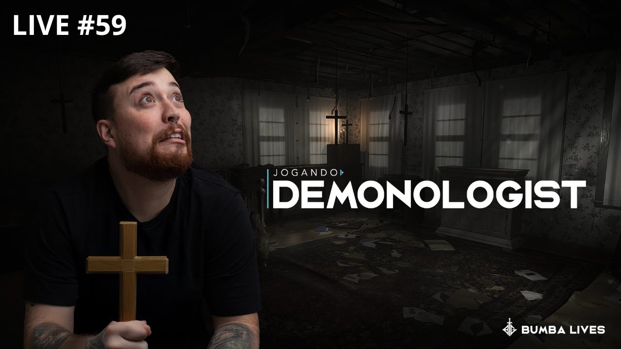 LIVE #59 - NÃO É MEDO, É ESTRATÉGIA! 👻😂Jogando Demonologist