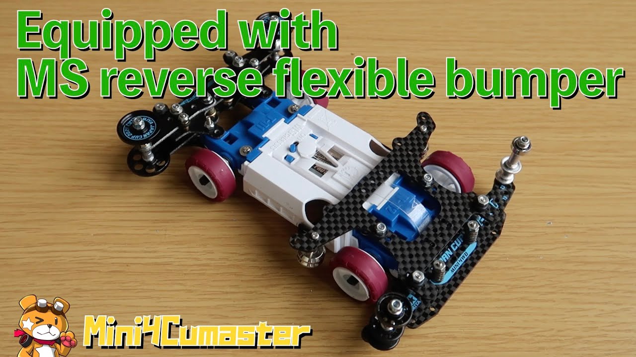 【Mini4WD】Equipped with a bumper on the brake stay! Ingenuity to attach【Mini4Cumaster】